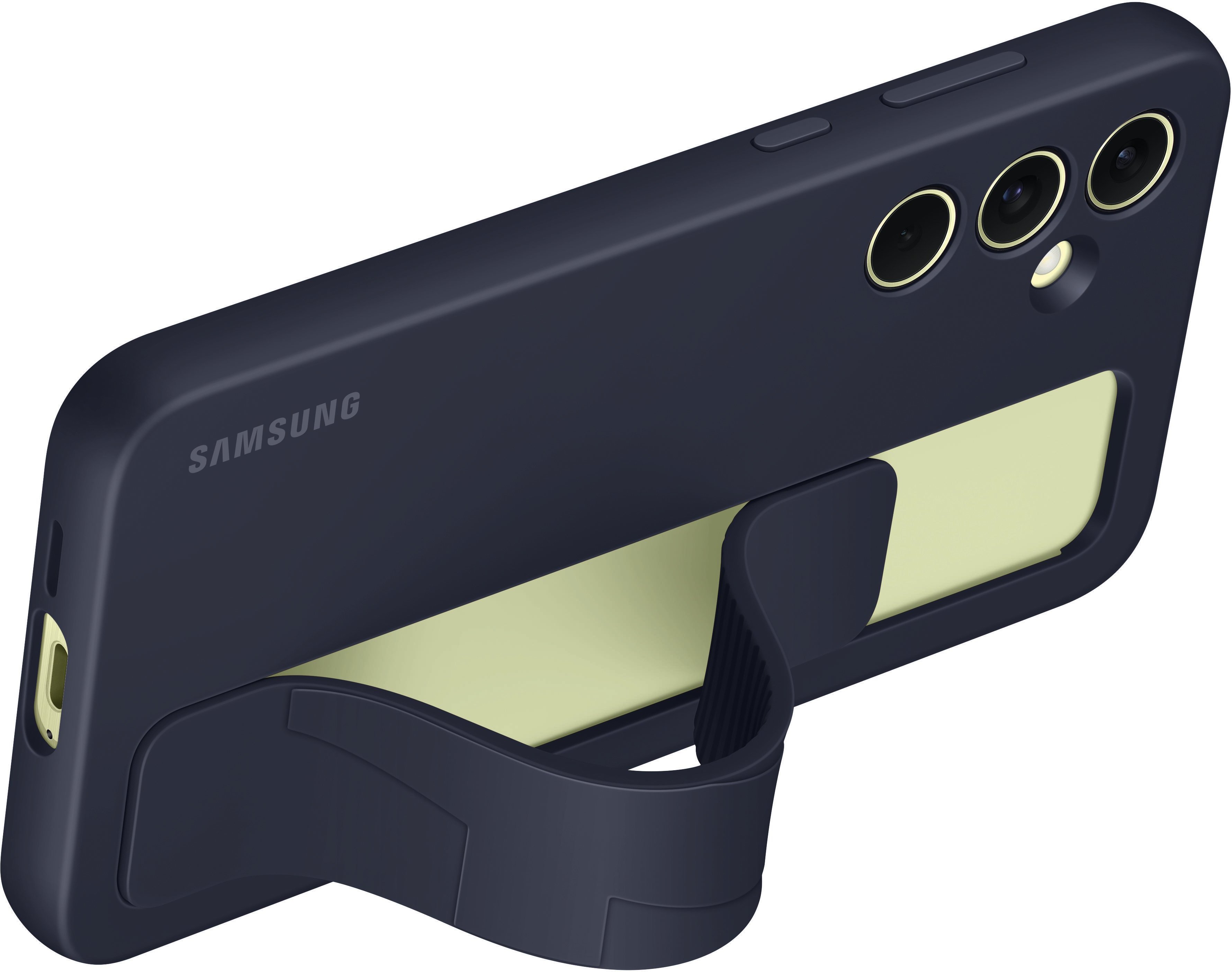 EF-GA556 für Galaxy A55 Standing Grip Case Blue Black Handyhülle