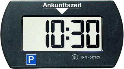 Park Mini Schwarz Elektronische Parkscheibe