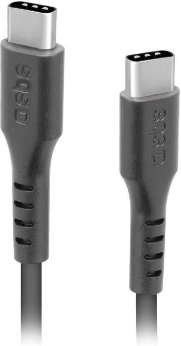 Daten- und Ladekabel, USB-C auf USB-C, 1,5 m, Schwarz