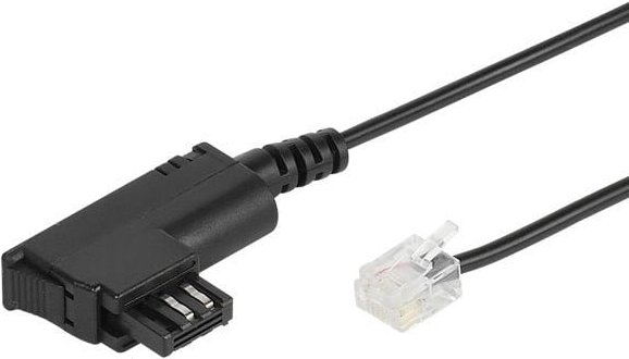 Telefon Anschlusskabel, TAE-F Stecker auf RJ11-Stecker 4p4c, 6m (45076)