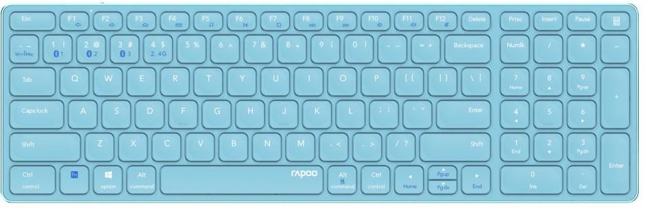 Kabellose Multi-Mode-Tastatur "E9700M", Blau, QWERTZ (00215397)