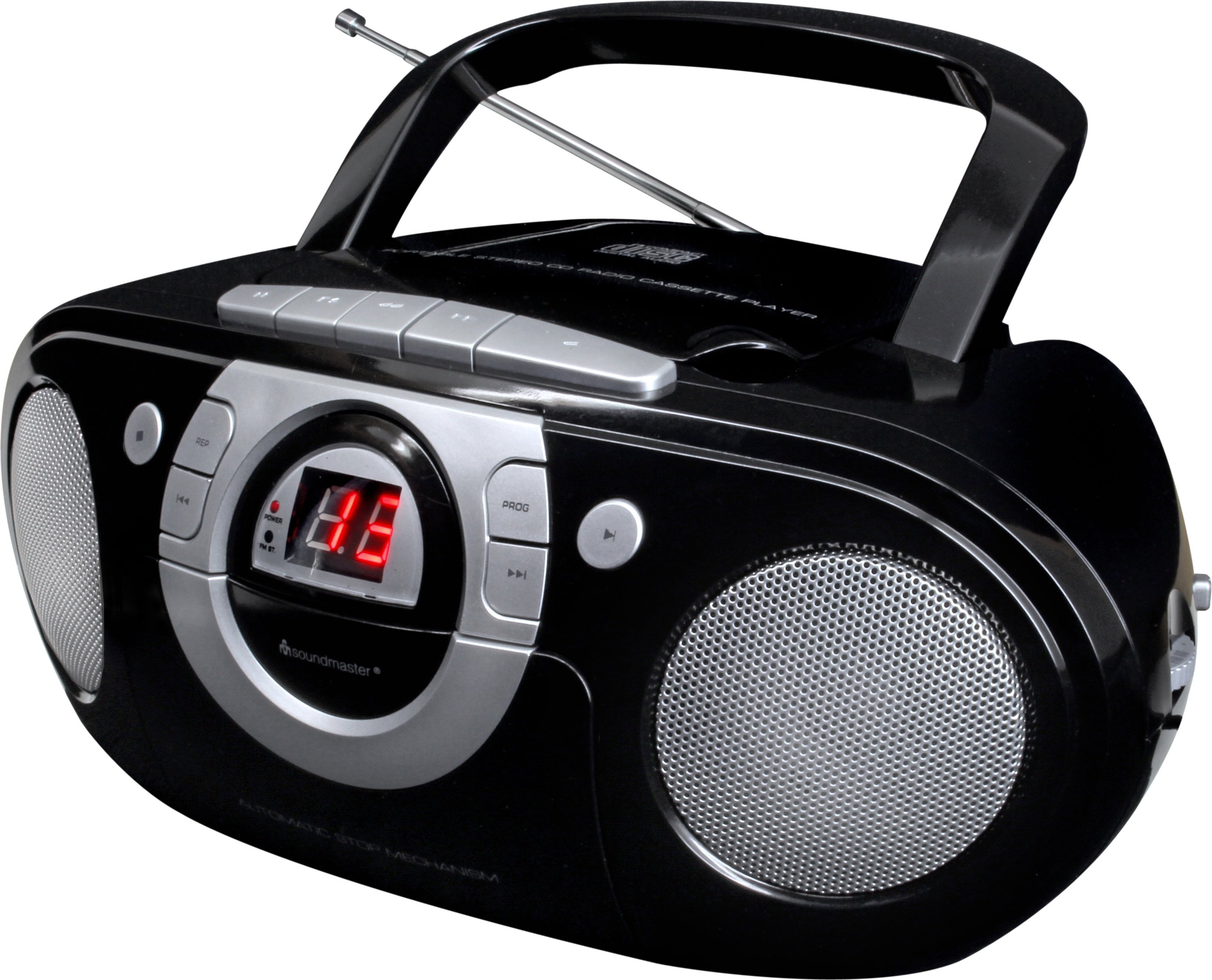 SCD5100SW schwarz Radiorekorder mit CD-Spieler