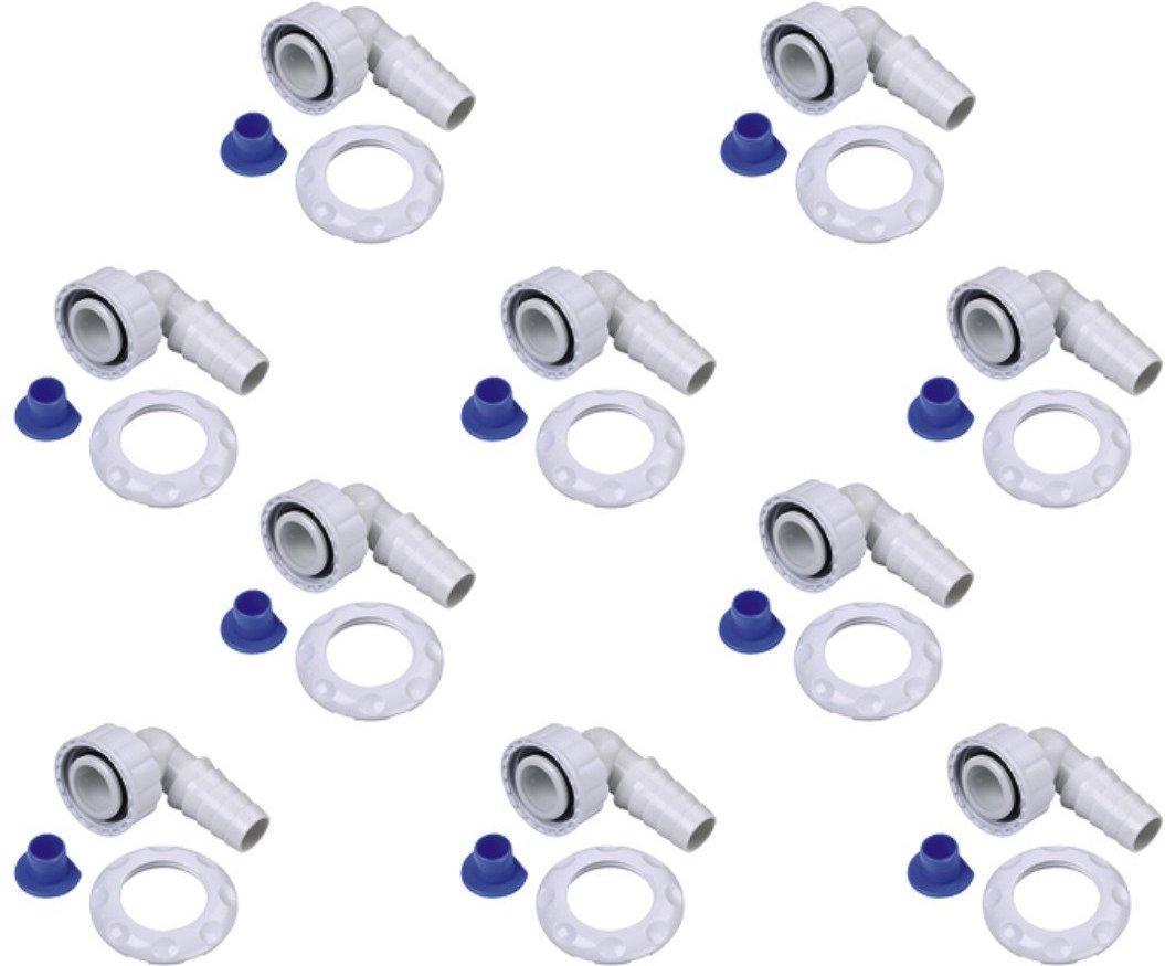 Geräteanschl. für Wandeinbau-Siphons o. Reinigungsöffnung, 10 St./Polyb. (00110978)