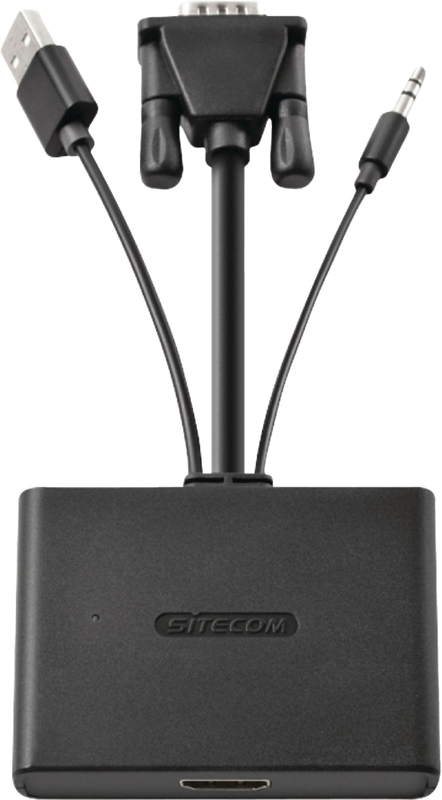 VGA + Audio auf HDMI™-Adapter "CN-352", Schwarz (00157539)