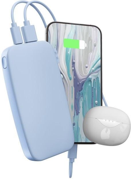 Thumbnail - Powerbank 12000mAh USB-C, Ultra Fast Charge & 20W PD,Vivid Blue (00231823)