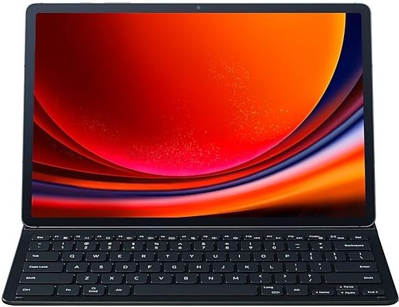 Galaxy Tab S9+ Book Cover Keyboard Slim, Schwarz