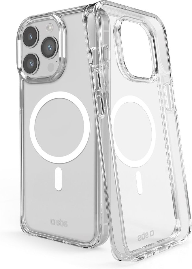 Transparente steife Hülle, kompatibel mit MagSafe-Ladefunktion für iPhone 16 Pro, Transparent