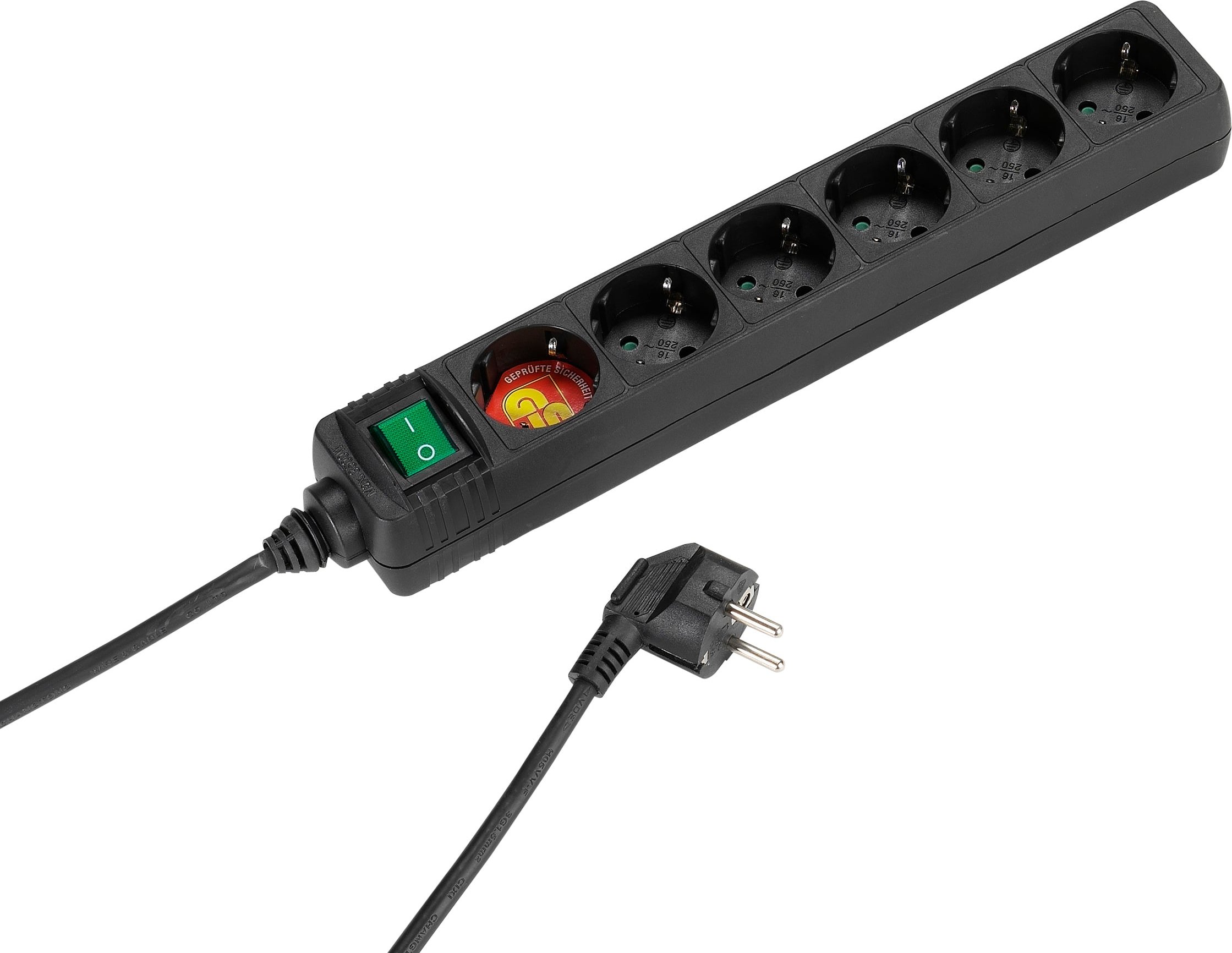 6-fach Steckdosenleiste mit Schalter (27019)