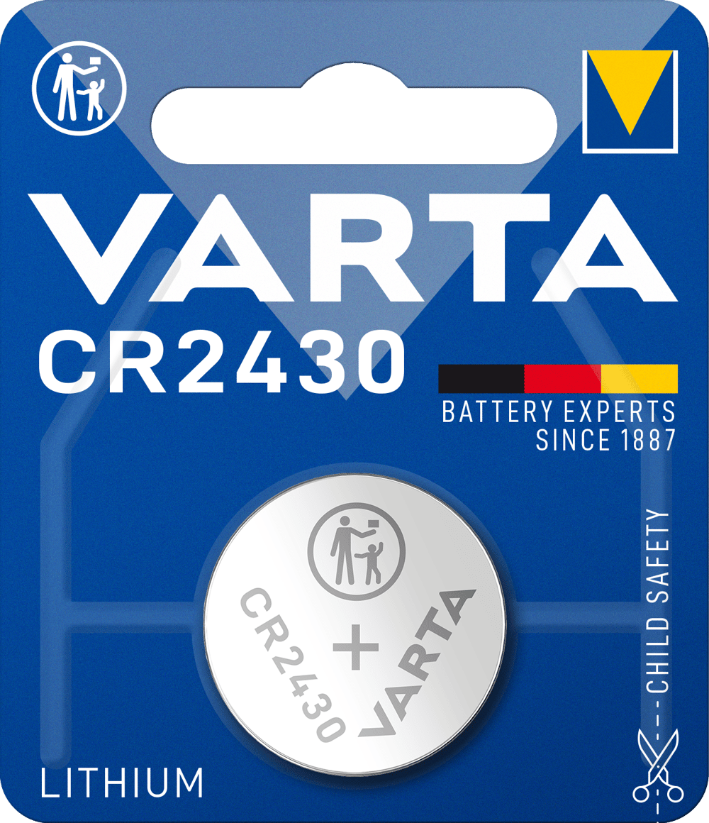 LITHIUM Coin CR2430, 1er Blister Batterie