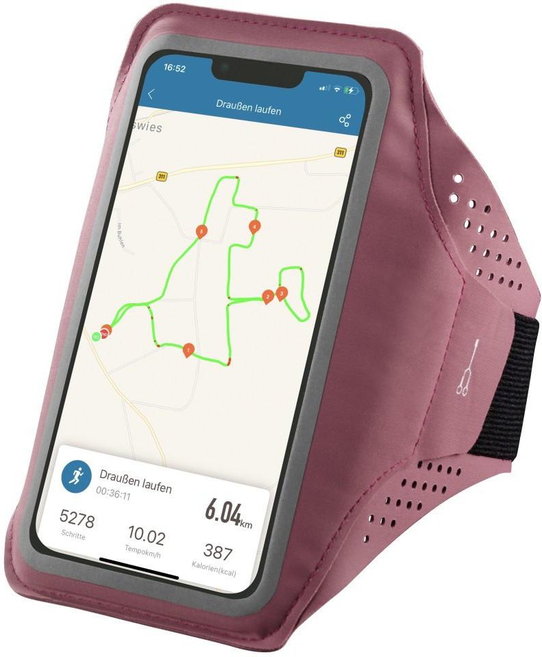 Sportarmband "Finest Sports" für Handys, wasserabweisend, XL, Rosé (00177996)