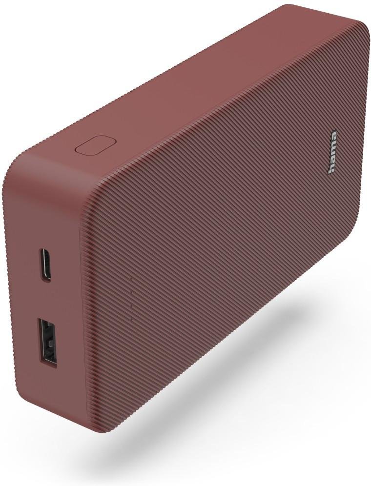 Power Pack "Colour 20", 20000mAh, 2 Ausgänge: USB-C, USB-A, Rot (00201717)