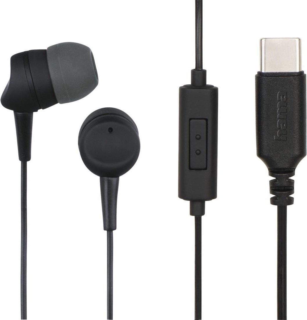 Kopfhörer "Sea II", In-Ear, Mikrofon, Kabelknickschutz, USB-C, Schwarz (00184192) In-Ear Kopfhörer