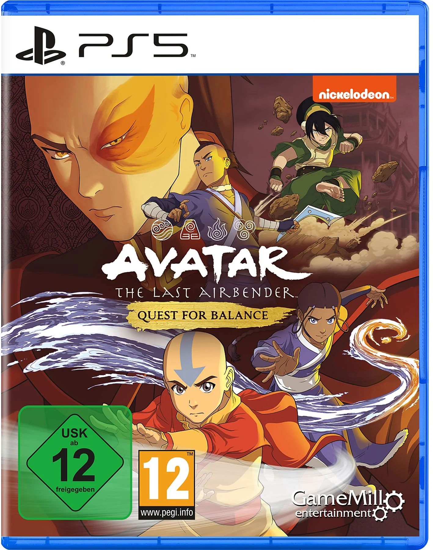 Avatar the last Airbender - Quest for Balance PS5-Spiel