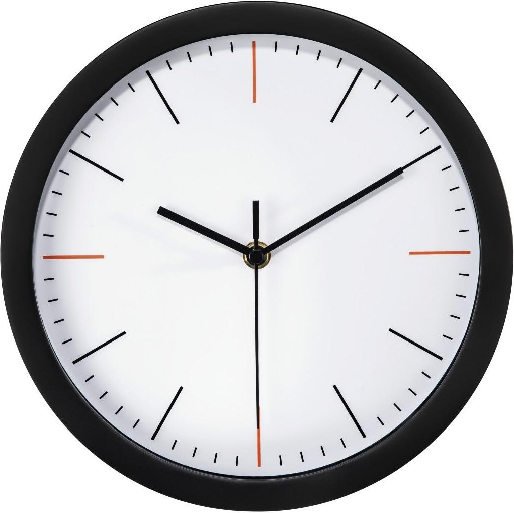 Wanduhr "MaxR", Ø 25 cm, geräuscharm, Weiß (00186340)