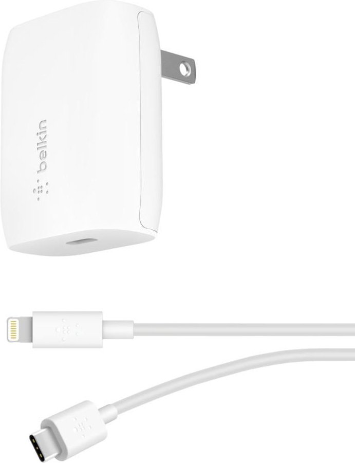 Wall Charger USB-C 18W inkl. Lightning Kabel weiß Ladegerät mit Lightning Kabel