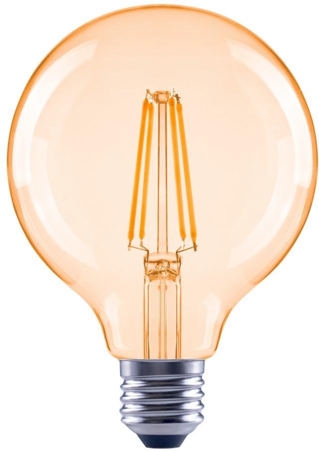 LED-Filament, E27, 680lm ersetzt 52W, Globelampe, G95, Amber, Warmweiß (00112820)