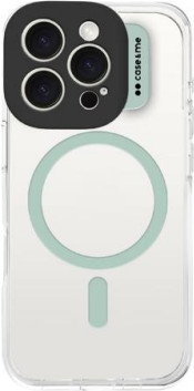 MagColor Case - transparente Hülle, kompatibel mit MagSafe-Aufladung für iPhone 16 Pro, Grün