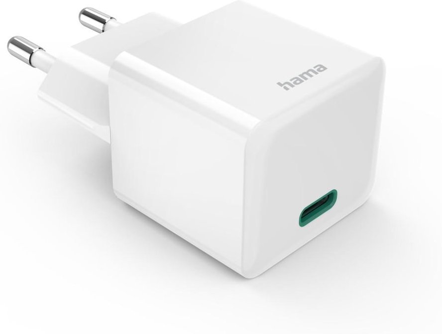 Schnellladegerät, USB-C, PD/Qualcomm®/GaN, Mini-Ladegerät, 30 W, Weiß (00125139)