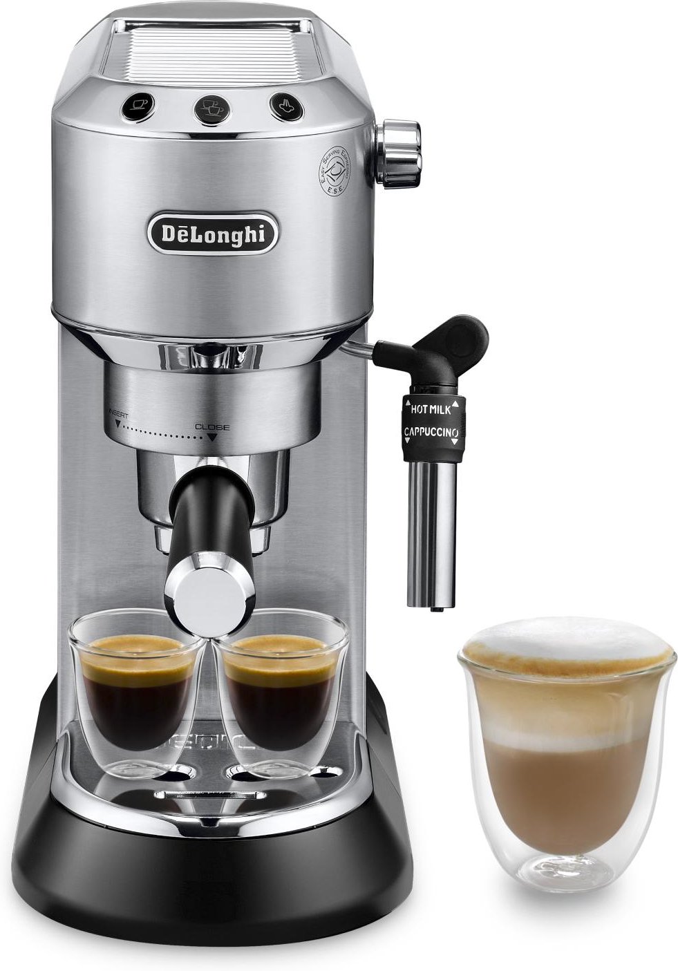 Dedica Style EC 685 silber (EC 685.M) Siebträger-Espressomaschine