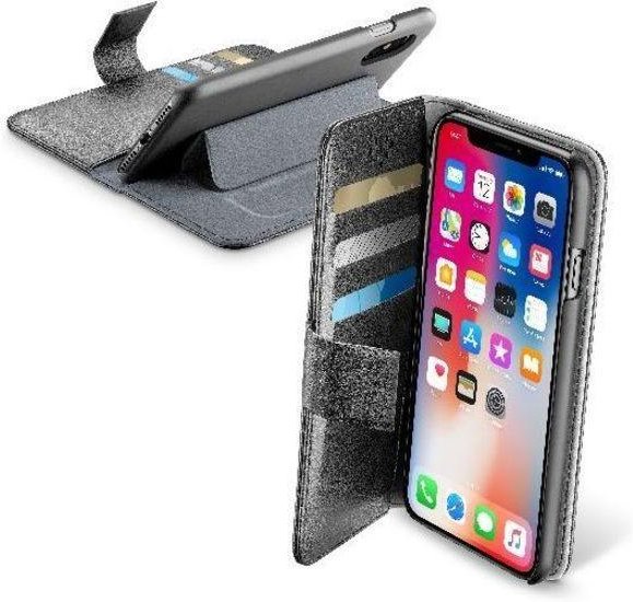BOOK AGENDA, Buchklapptasche mit Standfunktion und Kartenfach für iPhone X (38622) Handyhülle