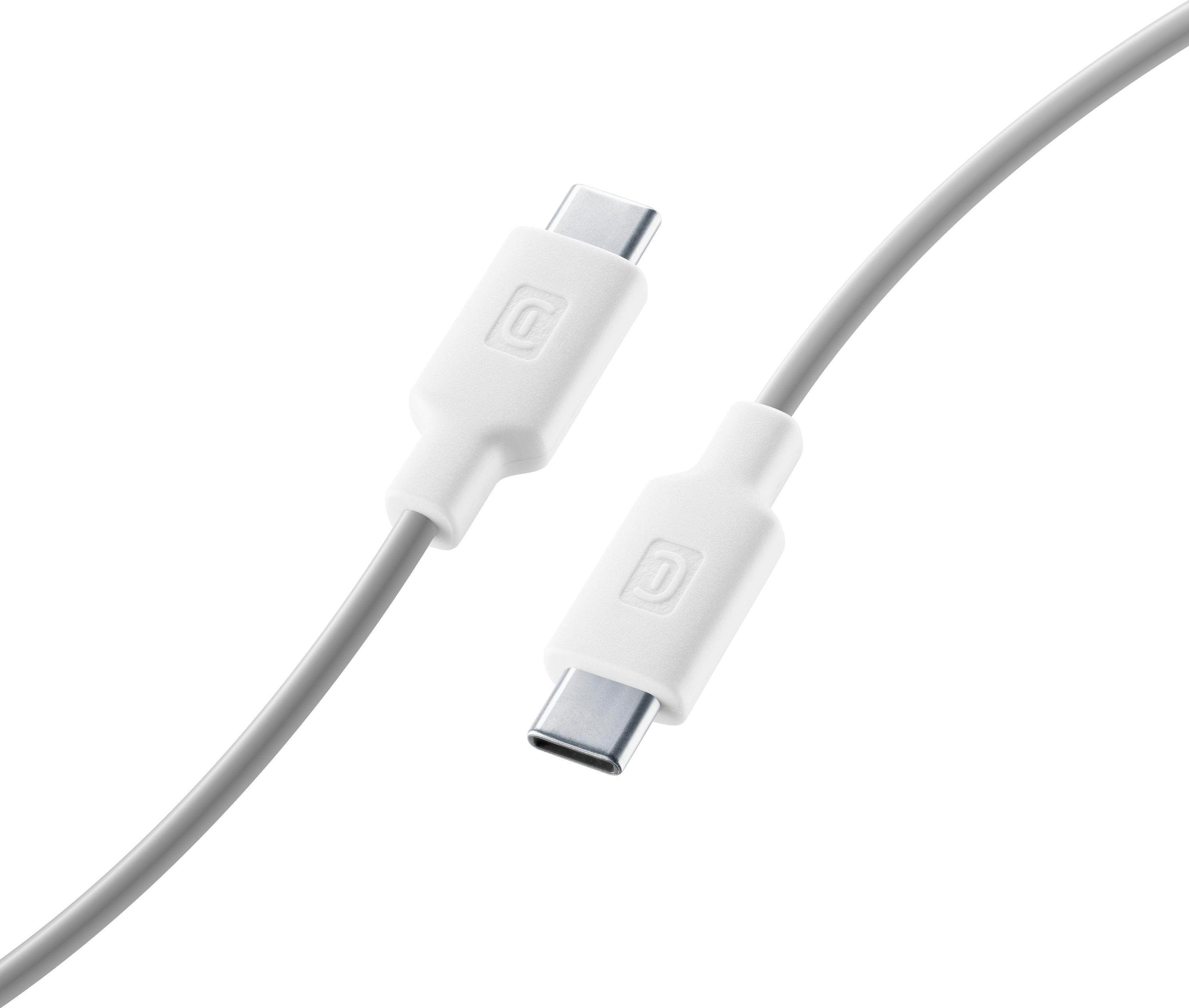Style Color Data Cable USB Typ-C/ Typ-C 1 m White (60460)