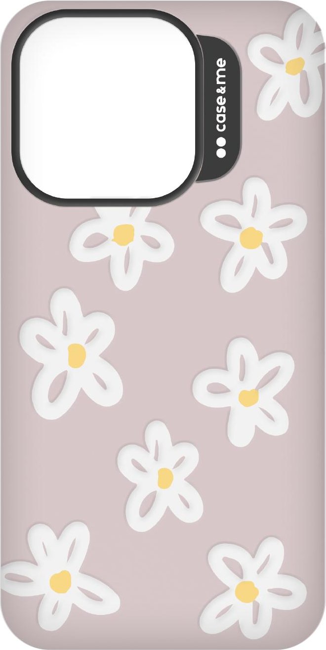 Cover Jelly für iPhone 15 Pro mit geprägtem Muster Gänseblümchen