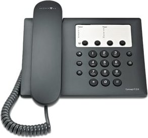 Concept P 214 schwarz Schnurgebundenes Telefon