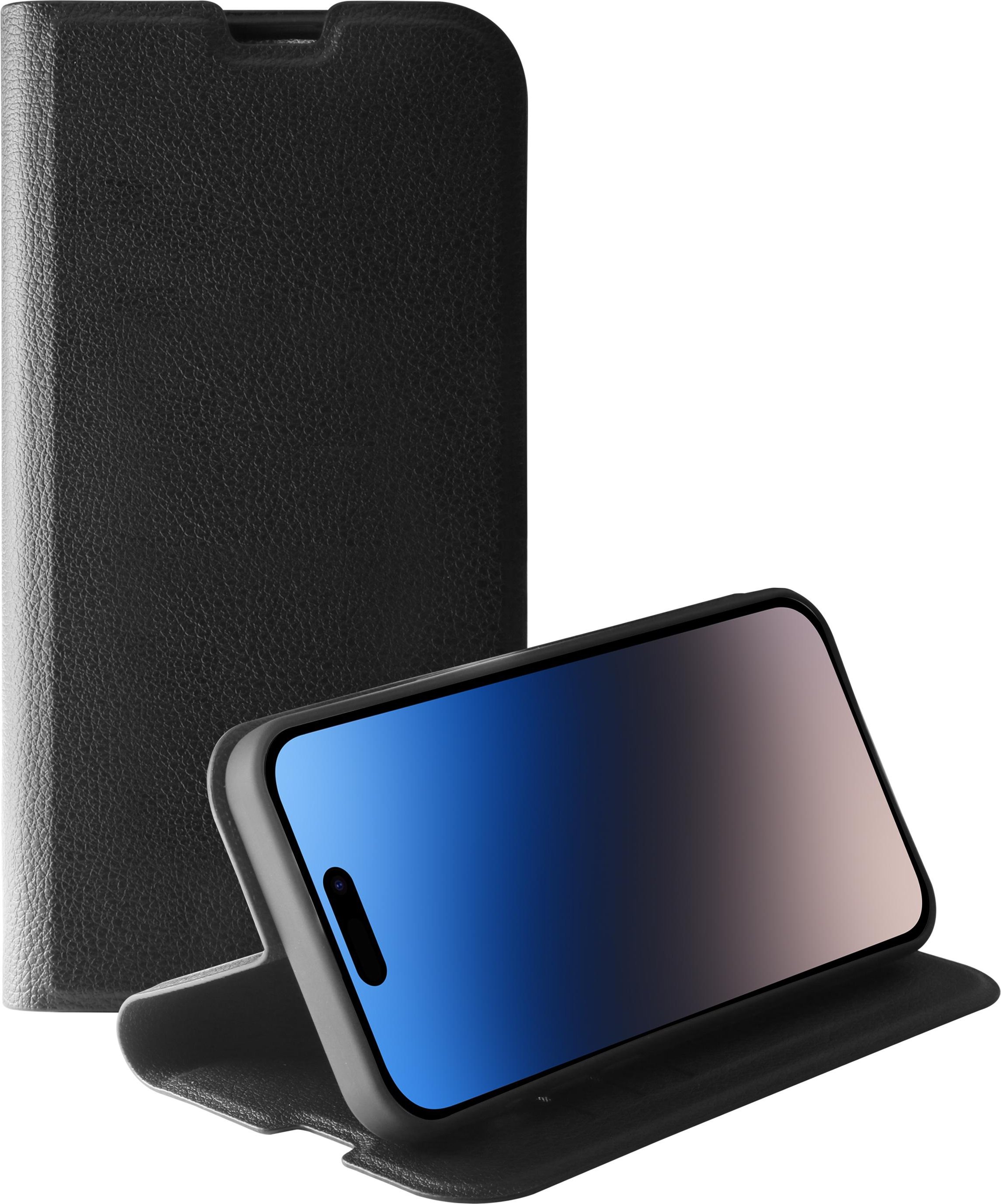 Premium Wallet, Book Cover für iPhone 15 Pro, schwarz (63895) Handyhülle