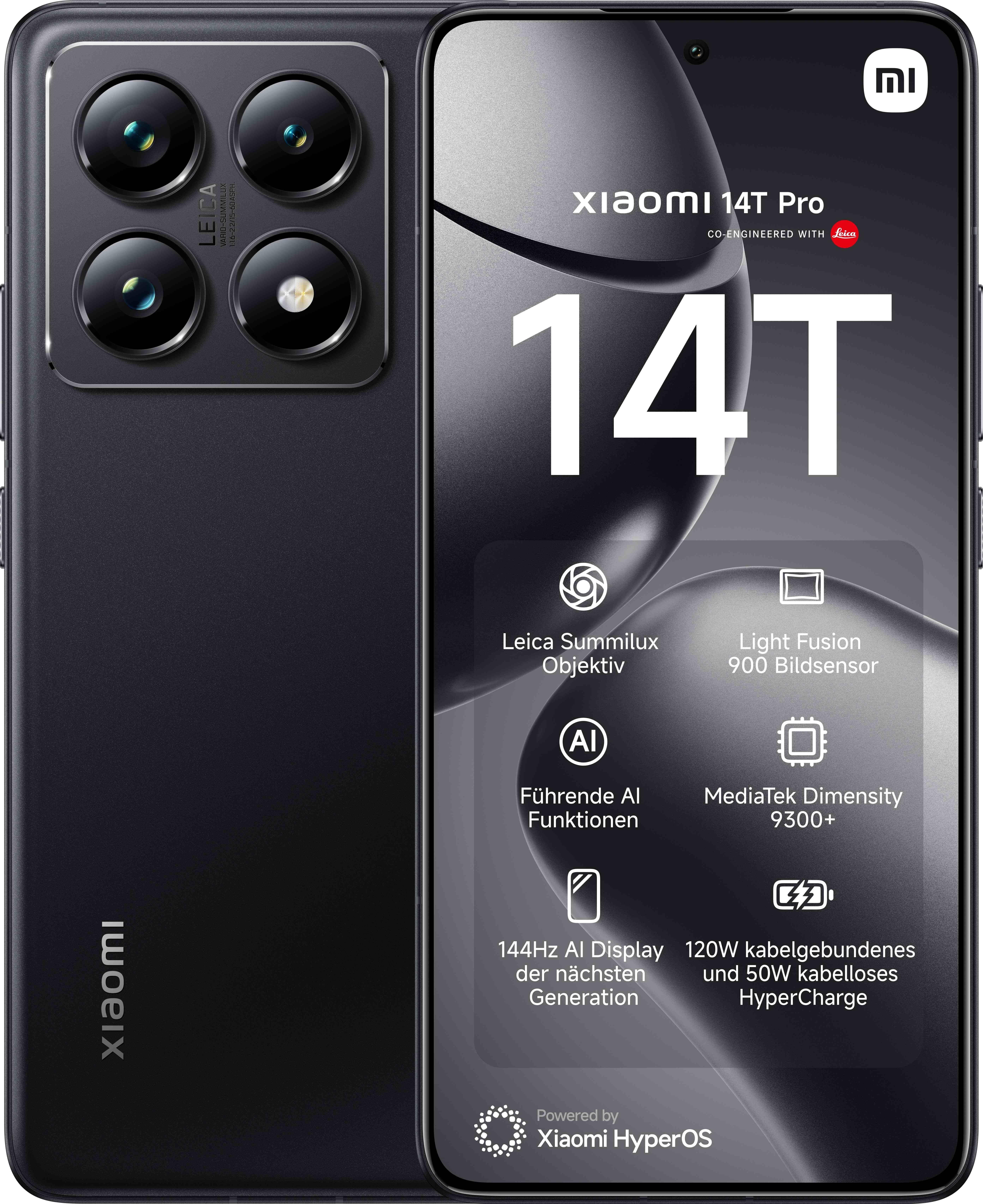 14T Pro 5G 12GB + 512GB Titan Black Smartphone