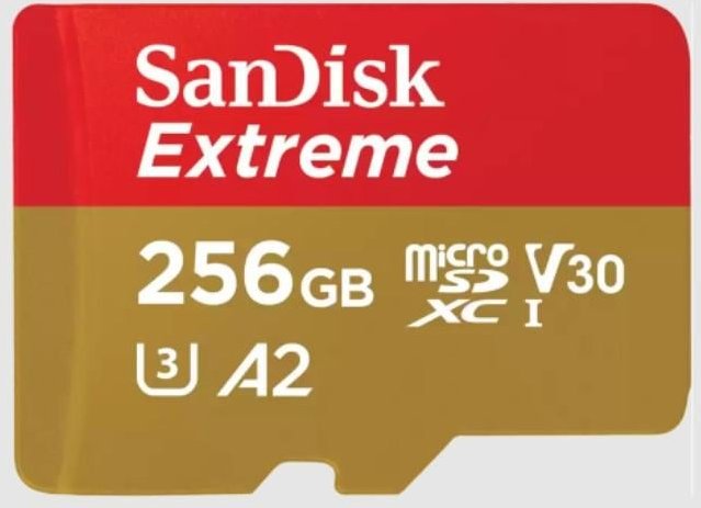 microSDXC Extreme 256GB (R190MB/s) + Adapter, + 1 Jahr RescuePRO Deluxe (121587)