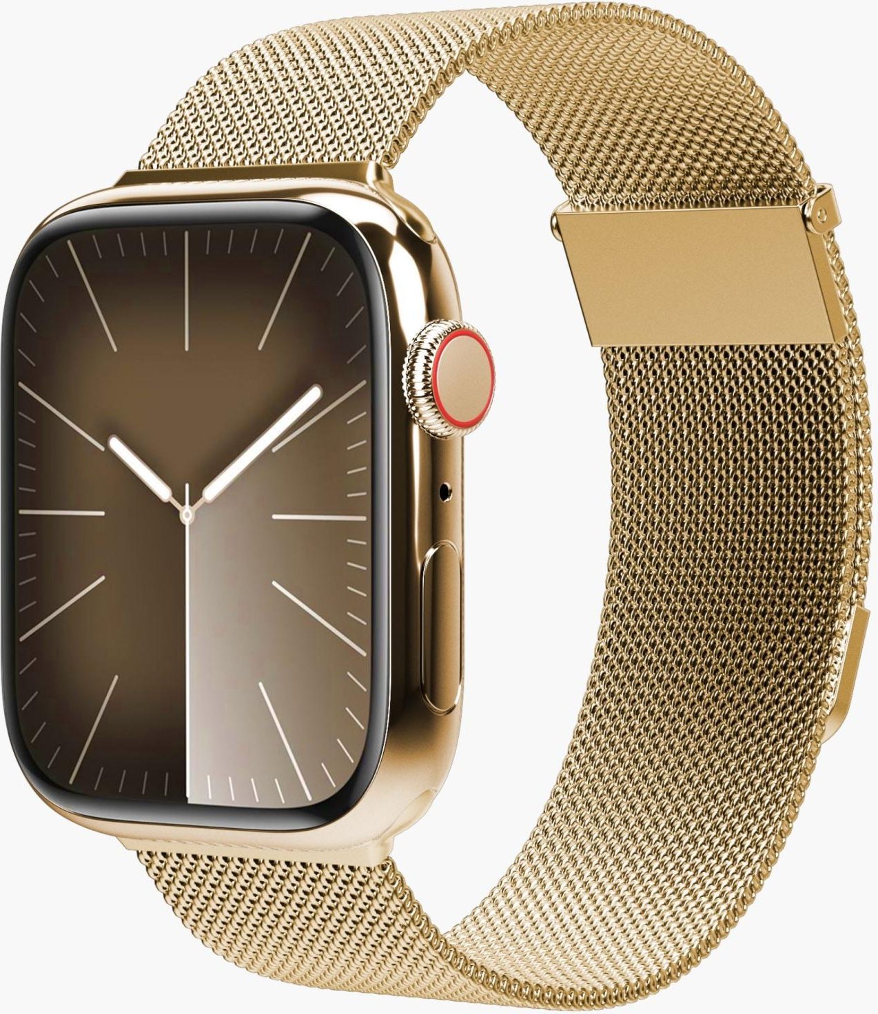 Watch Strap - Milanese Loop 2 - Armband für Apple Watch 40 / 41 / 42 mm, Gold Armband