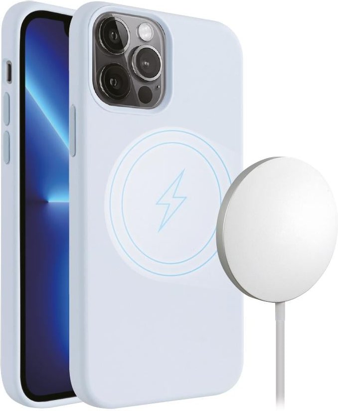 Mag Hype Cover, Magnetic Wireless Charging Support für iPhone 13 Pro himmelblau (62949)