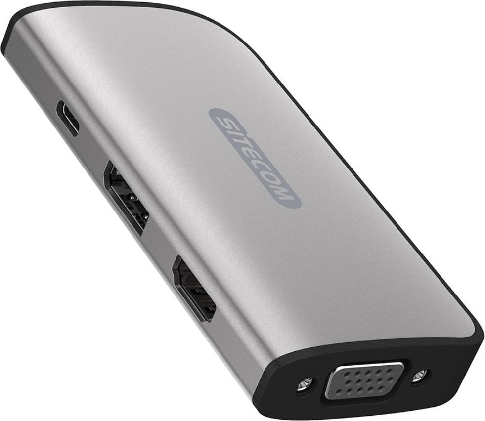 Adapter "CN-413", USB-C - 3-fach-Display: HDMI™, DP, VGA, 100W PD (00192403)