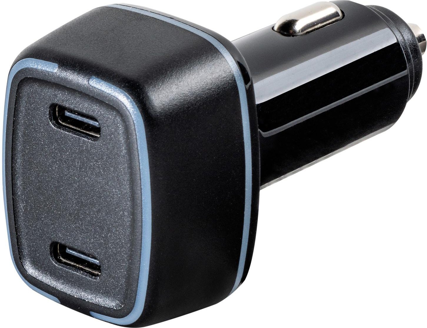 Super Fast Power Delivery Car Charger, Dual Kfz Schnellladegerät, 54W, schwarz (63198) Autoladegerät