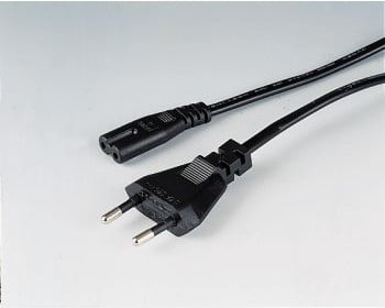 Netzkabel, 2,5 m, Schwarz (00044223)