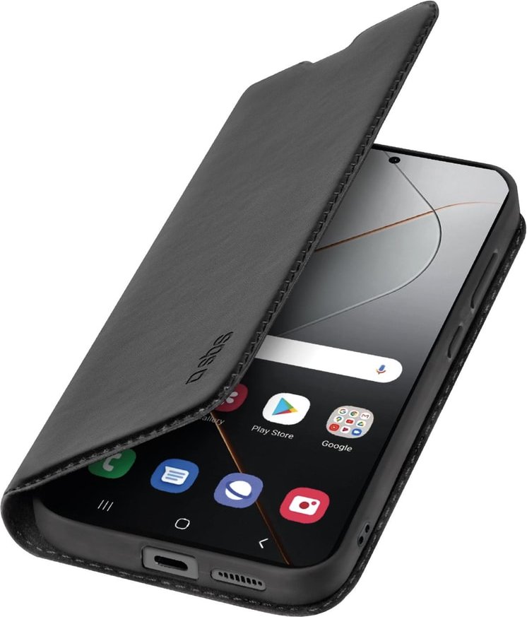 Bookcase Wallet Lite-Hülle für Xiaomi 14 Pro, Schwarz