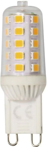 LED-Lampe, G9, 300lm, ersetzt 28W, Stecksockellampe, dimmbar, Warmweiß (00112859)