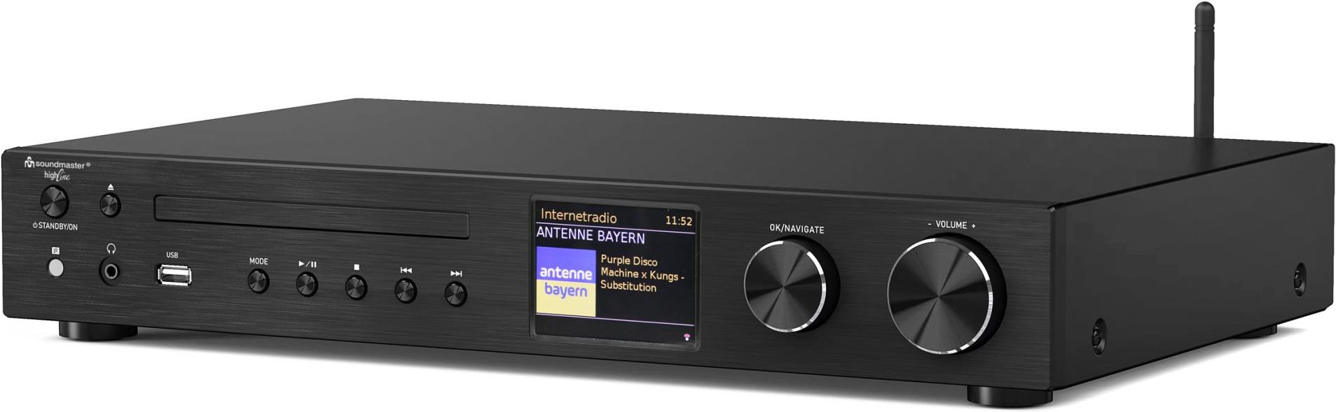 ICD4350 Schwarz Netzwerk-HiFi-Receiver