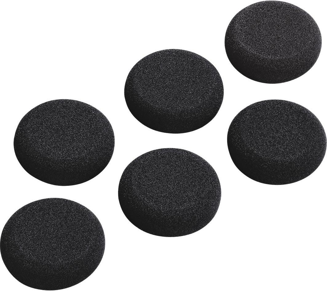 Schaumstoff-Ersatzohrpolster, Ø 45 mm, 6 Stück, Schwarz (00184153)