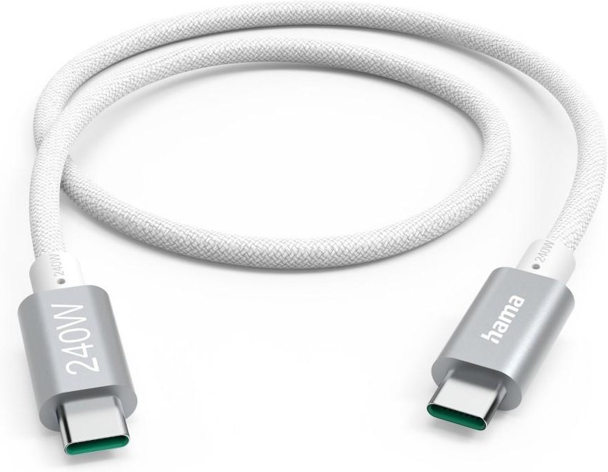 USB-C auf USB-C Kabel Ladekabel USB-C - USB-C, 240W, "Full-Featured", USB 3.2 Gen1, 5Gbit/s, 1,5m (00201721)