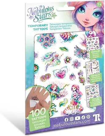 Tattoos-Set Temporäre Tattoos - Coralia