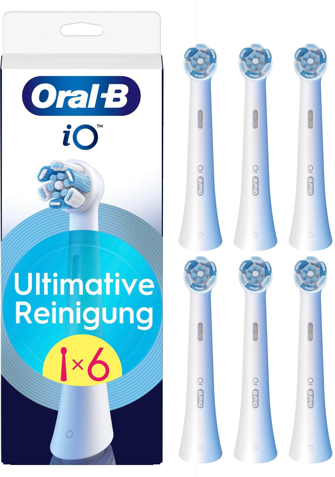 iO Ultimative Reinigung, Original Aufsteckbürsten, Weiß, 6er