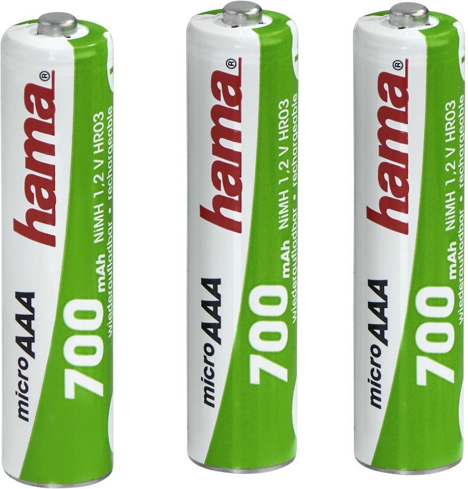 NiMH-Akkus 3x AAA 700 mAh 1,2V (00056802)