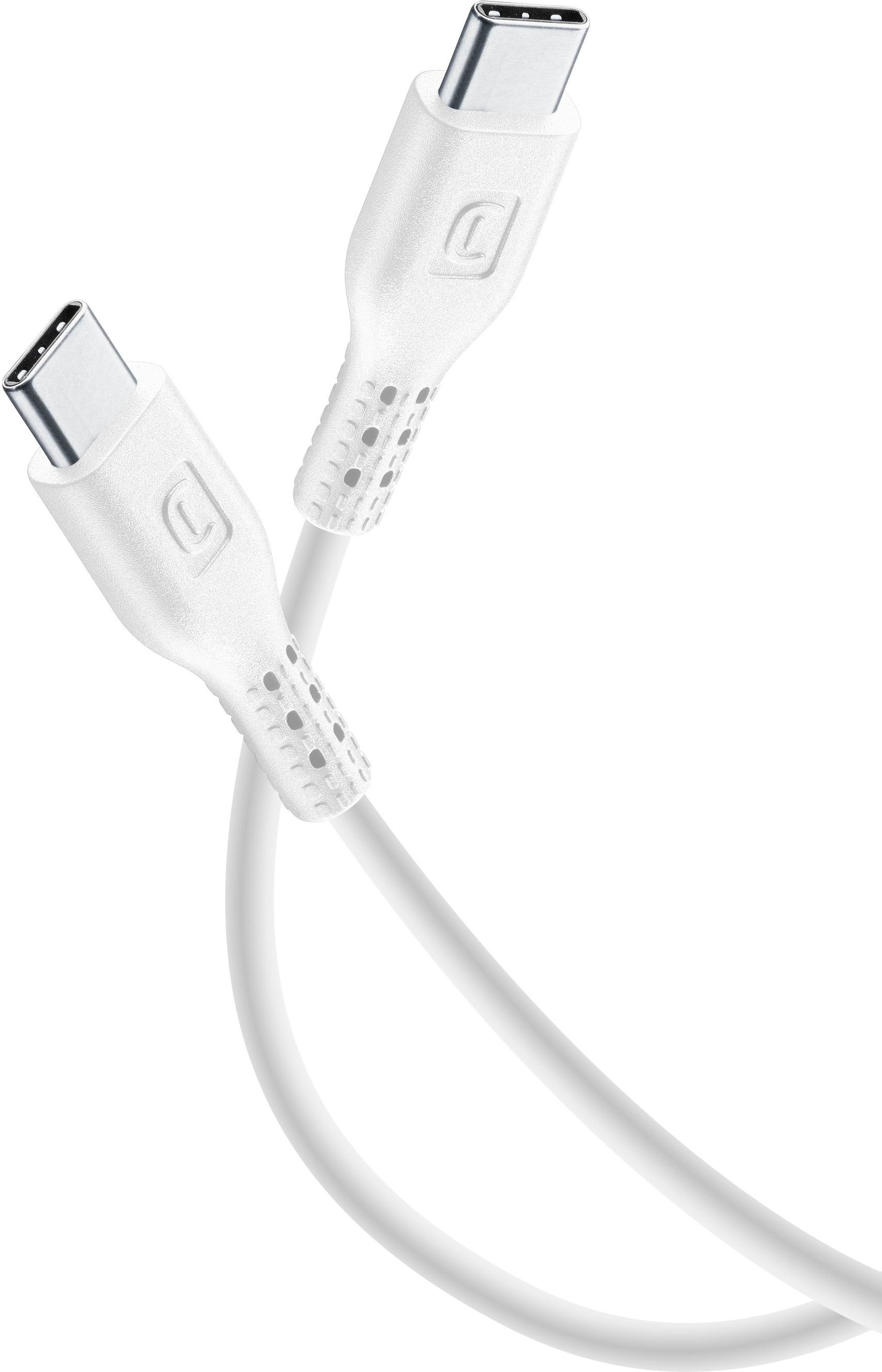 Power Data Cable 2 m USB Typ-C/ Typ-C White (60187)