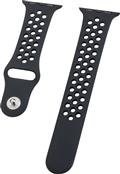 Watch Band für Apple Watch 41/40mm (Series 4-11), 38mm (Series 1-3) Silicon Dual Black (17253)