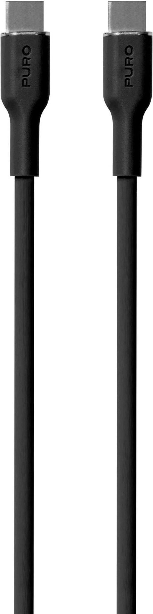 Power And Data Sync SOFT Cable From USB-C To USB-C 1,5m, Schwarz