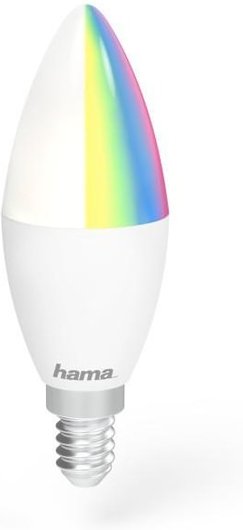 Thumbnail - WLAN-LED-Lampe, E14, 5,5W, RGBW, dimmbar, Kerze, für Sprach-/App-Steuerung (00176599)