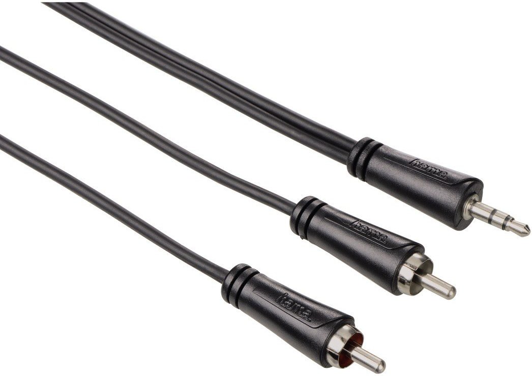 Audio-Kabel, 3,5-mm-Klinken-Stecker - 2 Cinch-Stecker, Stereo, 1,5 m (00122295)