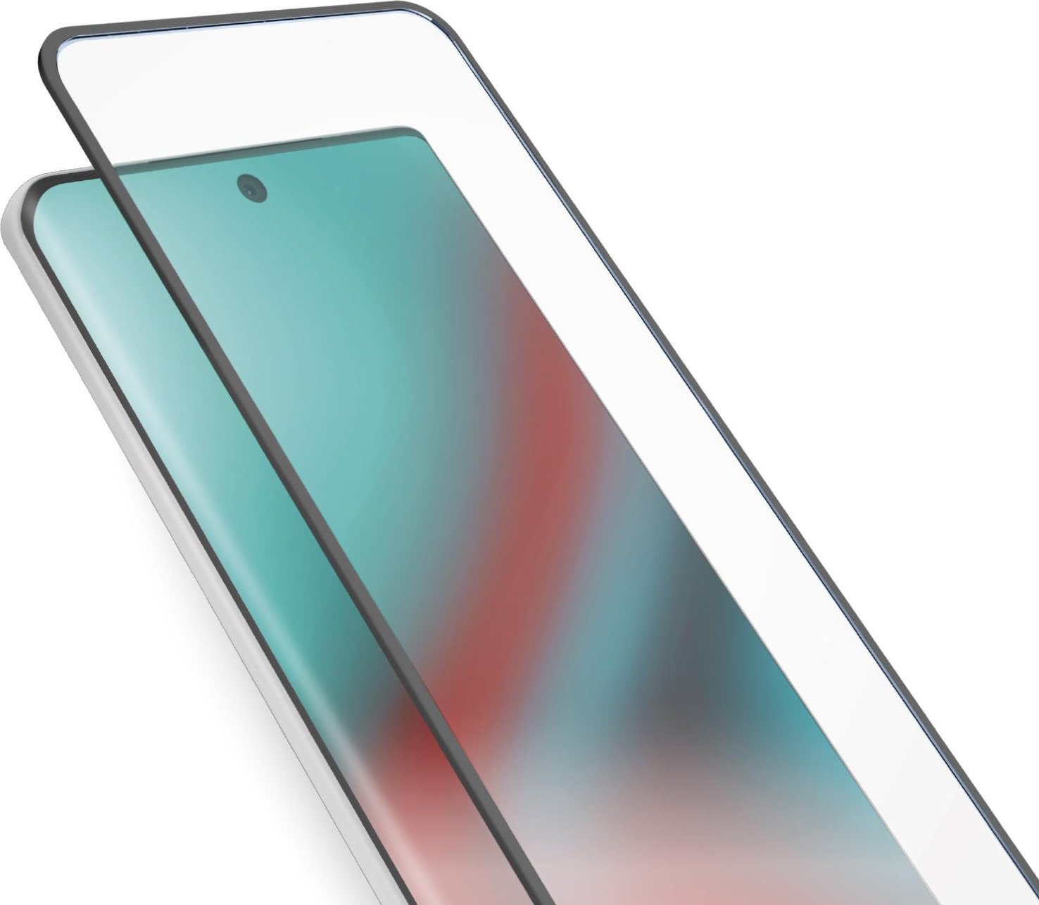 Glas Displayschutz Full Cover für Motorola Moto G85, Schwarz Schutzglas