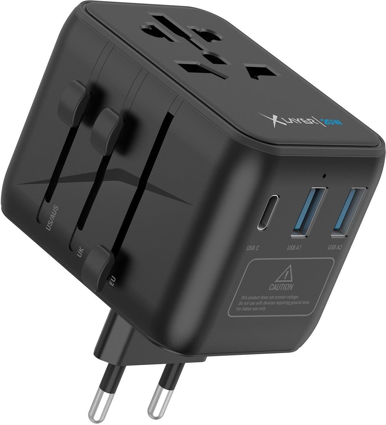 Thumbnail - Ladegerät (USB-C) Reisestecker weltweit 20W